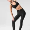 High-Waist Airlift 7/8-lengte Legging - Zwart