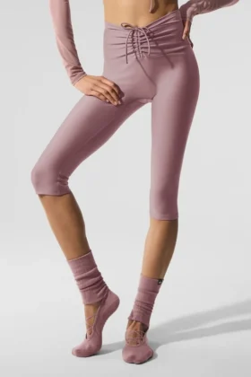 High-Waist Airlift Divine Capri – Smoky Quartz