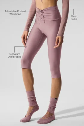High-Waist Airlift Divine Capri – Smoky Quartz