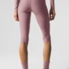 High-Waist Airlift Divine Capri – Smoky Quartz