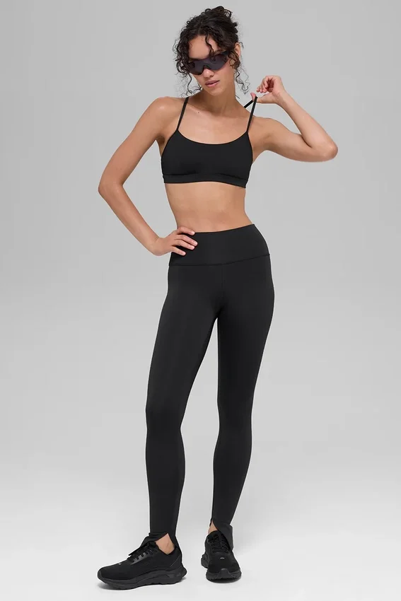 High-Waist Airlift Elongated Legging – Zwart
