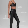 High-Waist Airlift Haven Legging – Zwart/Wit