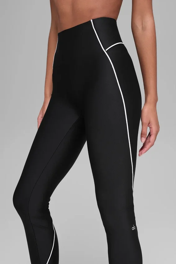 High-Waist Airlift Haven Legging – Zwart/Wit