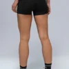 High-Waist Airlift-korte broek van 3" - Zwart