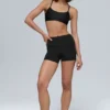 High-Waist Airlift-korte broek van 3" - Zwart
