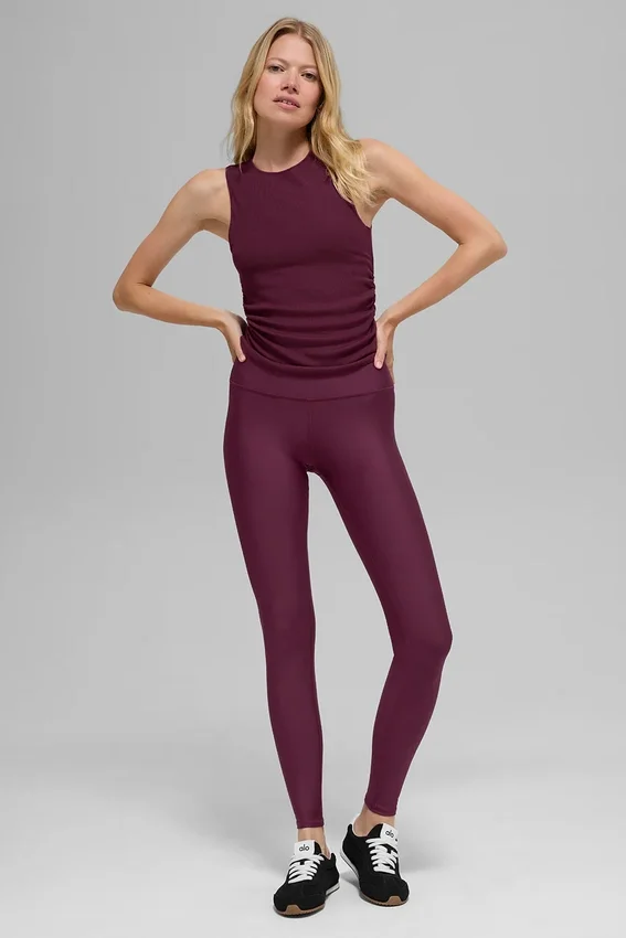 High-Waist Airlift Legging - Bordeauxrood