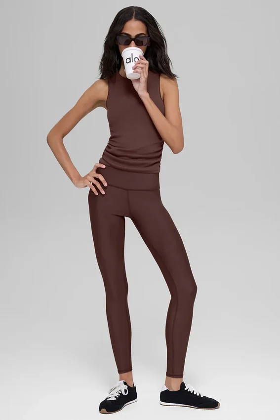 High-Waist Airlift Legging - Brownstone