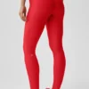 High-Waist Airlift Legging - Felrood/Wit