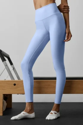 High-Waist Airlift Legging - Licht Provence-blauw