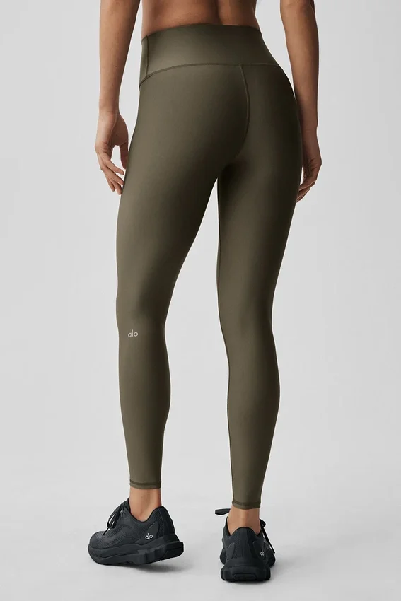 High-Waist Airlift Legging - Olive Tree