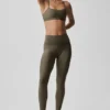 High-Waist Airlift Legging - Olive Tree