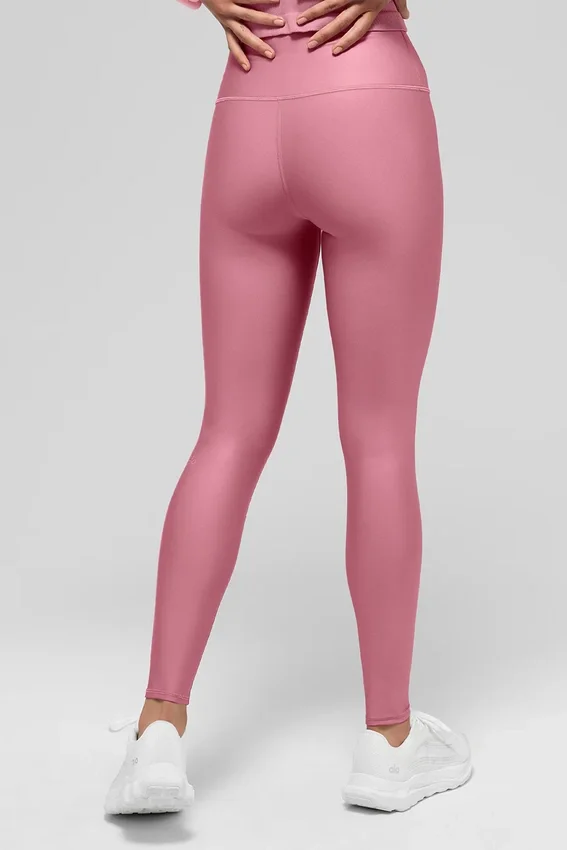 High-Waist Airlift Legging – Pink Wild Rose
