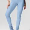 High-Waist Airlift Legging – Seashell Blue