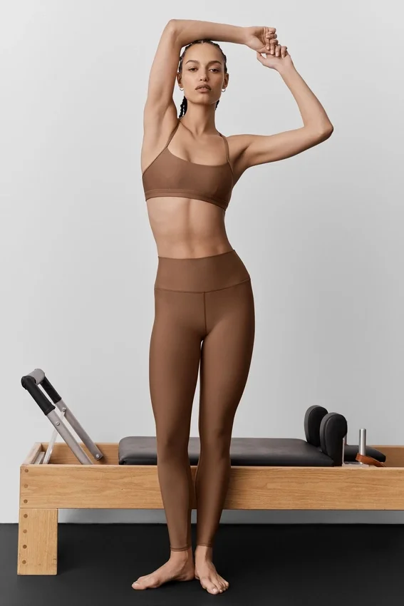High-Waist Airlift Legging - Sun Kissed Brown