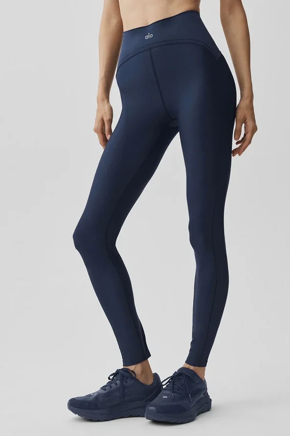 High-Waist Airlift Legging van topkwaliteit – marineblauw