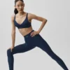 High-Waist Airlift Legging van topkwaliteit – marineblauw