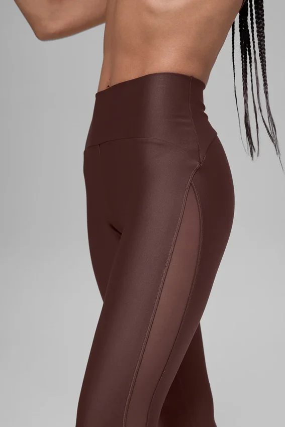 High-Waist Airlift Mesh Infatuation Legging – Brownstone