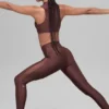 High-Waist Airlift Mesh Infatuation Legging – Brownstone