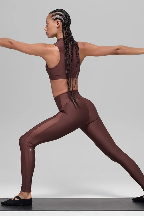 High-Waist Airlift Mesh Infatuation Legging – Brownstone
