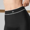 High-Waist Airlift Mesh Legging met beugels – Zwart
