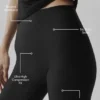 High-Waist Airlift Sleek Capri - Zwart