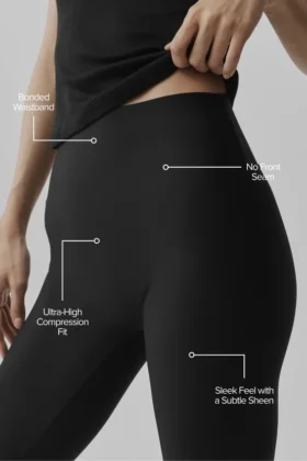 High-Waist Airlift Sleek Capri – Zwart