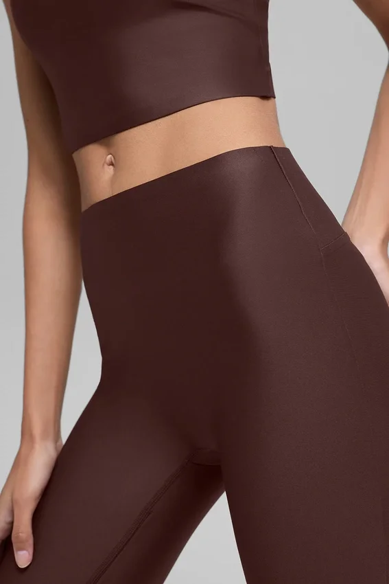 High-Waist Airlift strakke legging - Brownstone