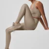 High-Waist Airlift strakke legging - Gravel
