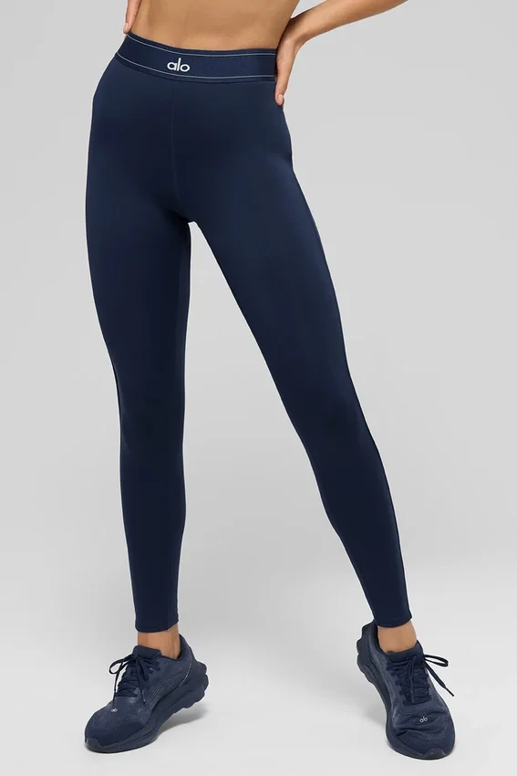 High-Waist Airlift Suit Up-Legging - Navy/Navy