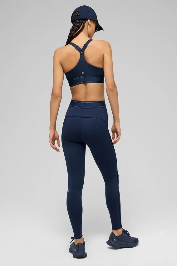 High-Waist Airlift Suit Up-Legging - Navy/Navy