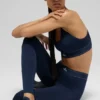 High-Waist Airlift Suit Up-Legging - Navy/Navy