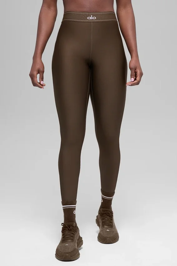 High-Waist Airlift Suit Up Leggings - Espresso