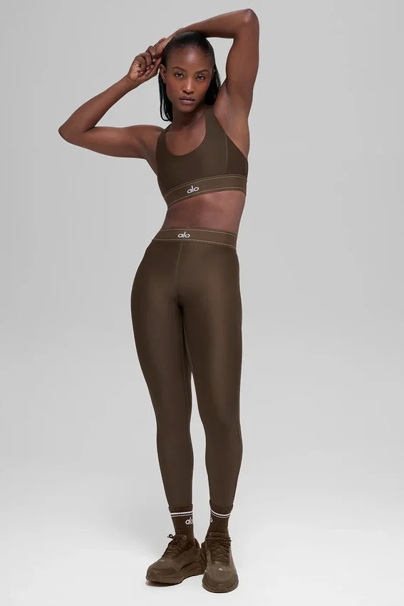 High-Waist Airlift Suit Up Leggings - Espresso