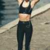 High-Waist Airlift Suit Up Leggings - Zwart/Wit