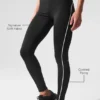 High-Waist Airlift Suit Up Leggings - Zwart/Wit