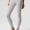 High-Waist Alosoft Sunray Legging - Grey Sky Wash