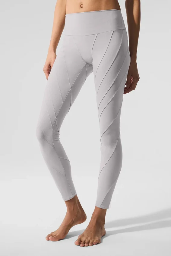 High-Waist Alosoft Sunray Legging - Grey Sky Wash