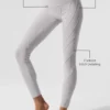 High-Waist Alosoft Sunray Legging - Grey Sky Wash