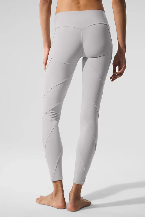 High-Waist Alosoft Sunray Legging - Grey Sky Wash