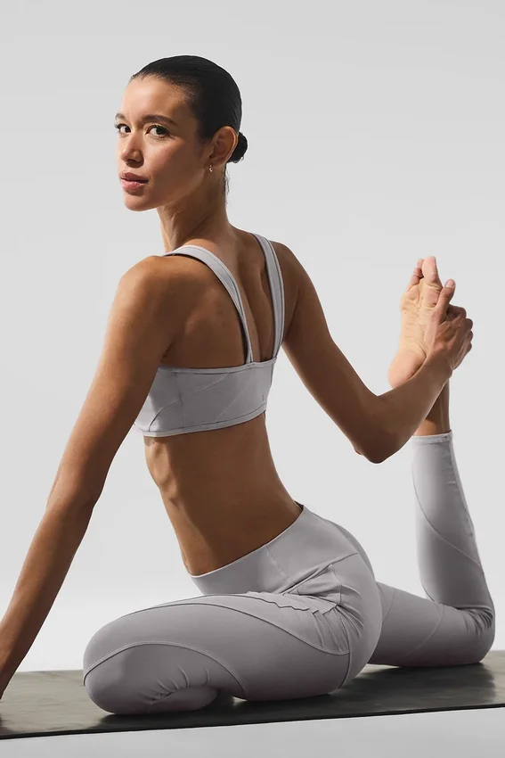 High-Waist Alosoft Sunray Legging - Grey Sky Wash