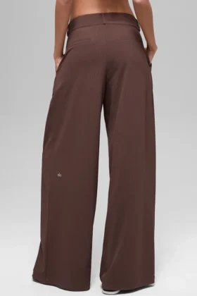 High-Waist Dreamscape-broek (lang) – Brownstone
