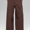 High-Waist Dreamscape-broek (lang) - Brownstone