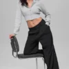 High-Waist Dreamscape-broek (lang) - Zwart
