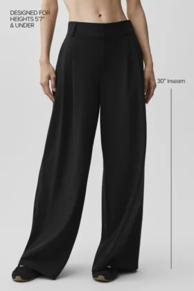 High-Waist Dreamscape-broek (Regular) – Zwart