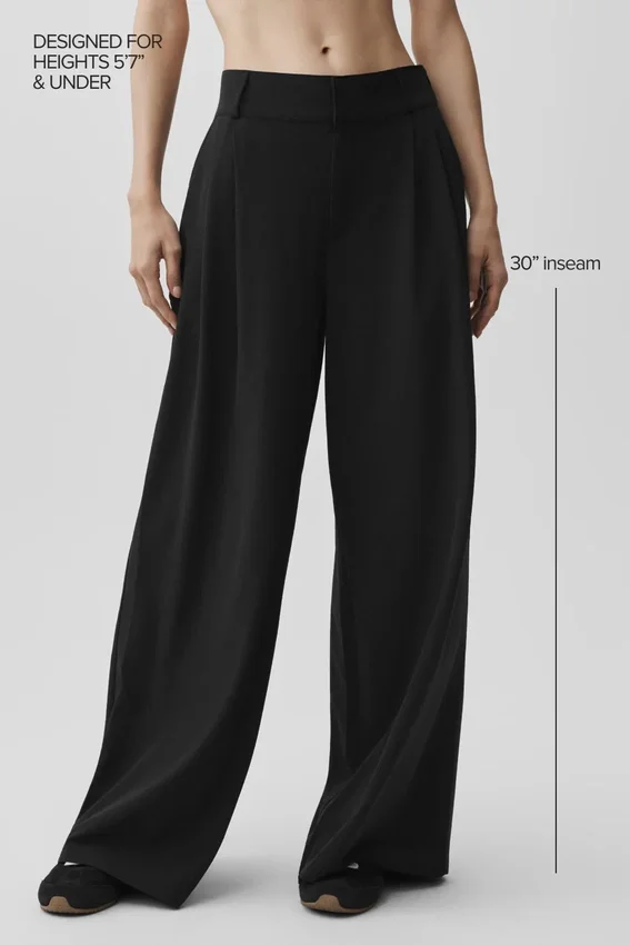 High-Waist Dreamscape-broek (Regular) - Zwart