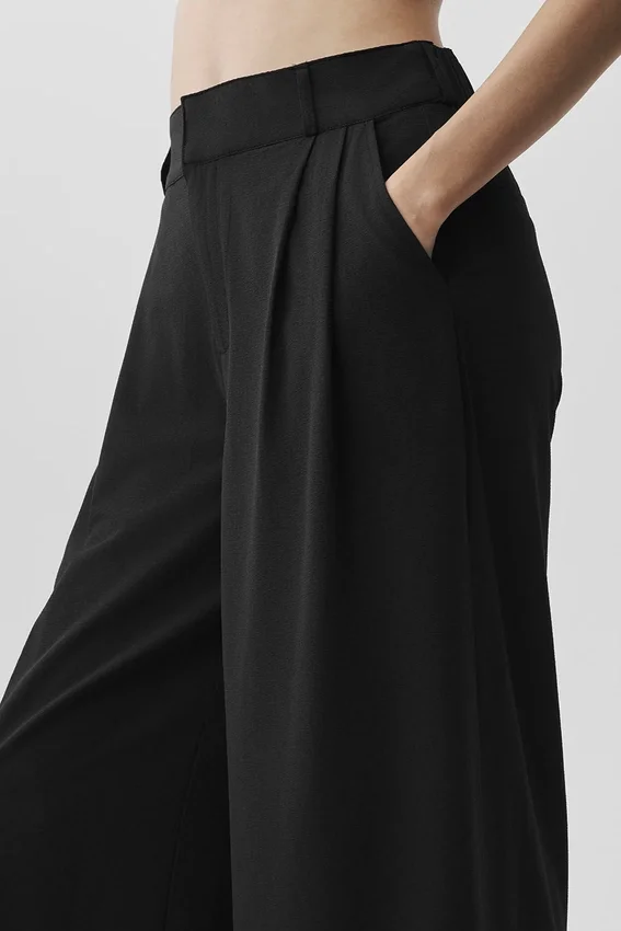 High-Waist Dreamscape-broek (Regular) - Zwart