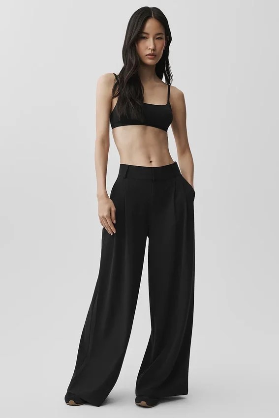 High-Waist Dreamscape-broek (Regular) - Zwart