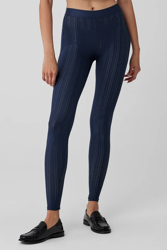 High-Waist Euphoria Leggings - Navy