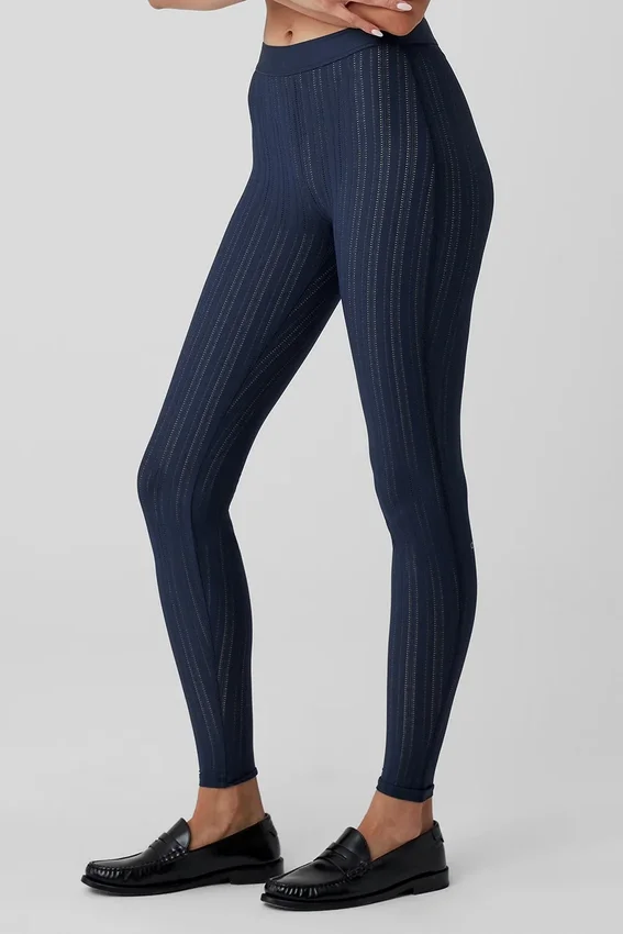 High-Waist Euphoria Leggings - Navy