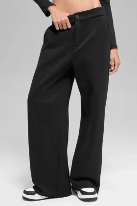 High-Waist Joggingbroek – Zwart
